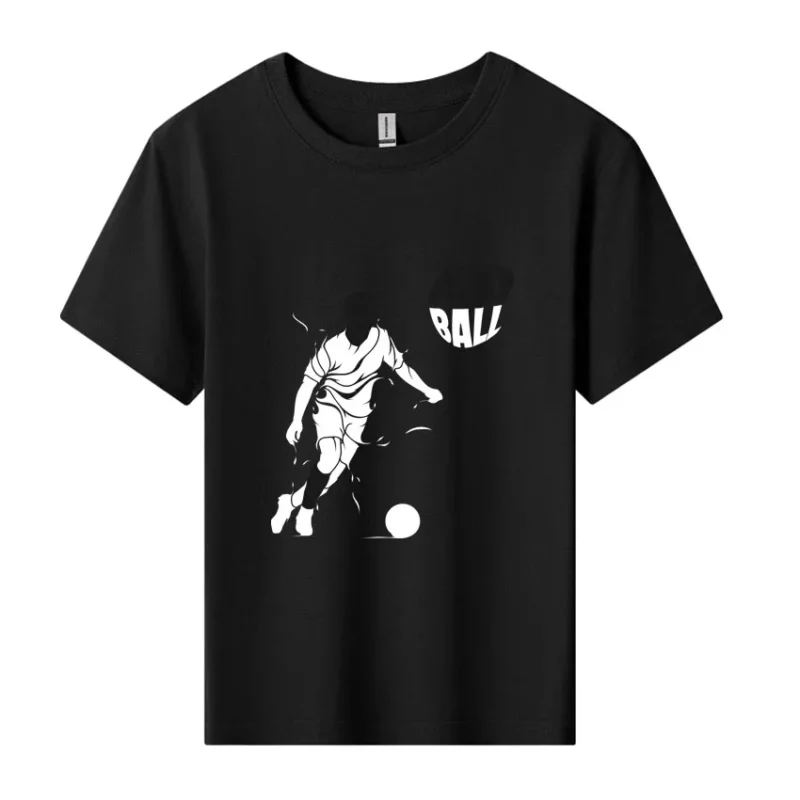 Boys’ Summer Football Cartoon T-Shirt